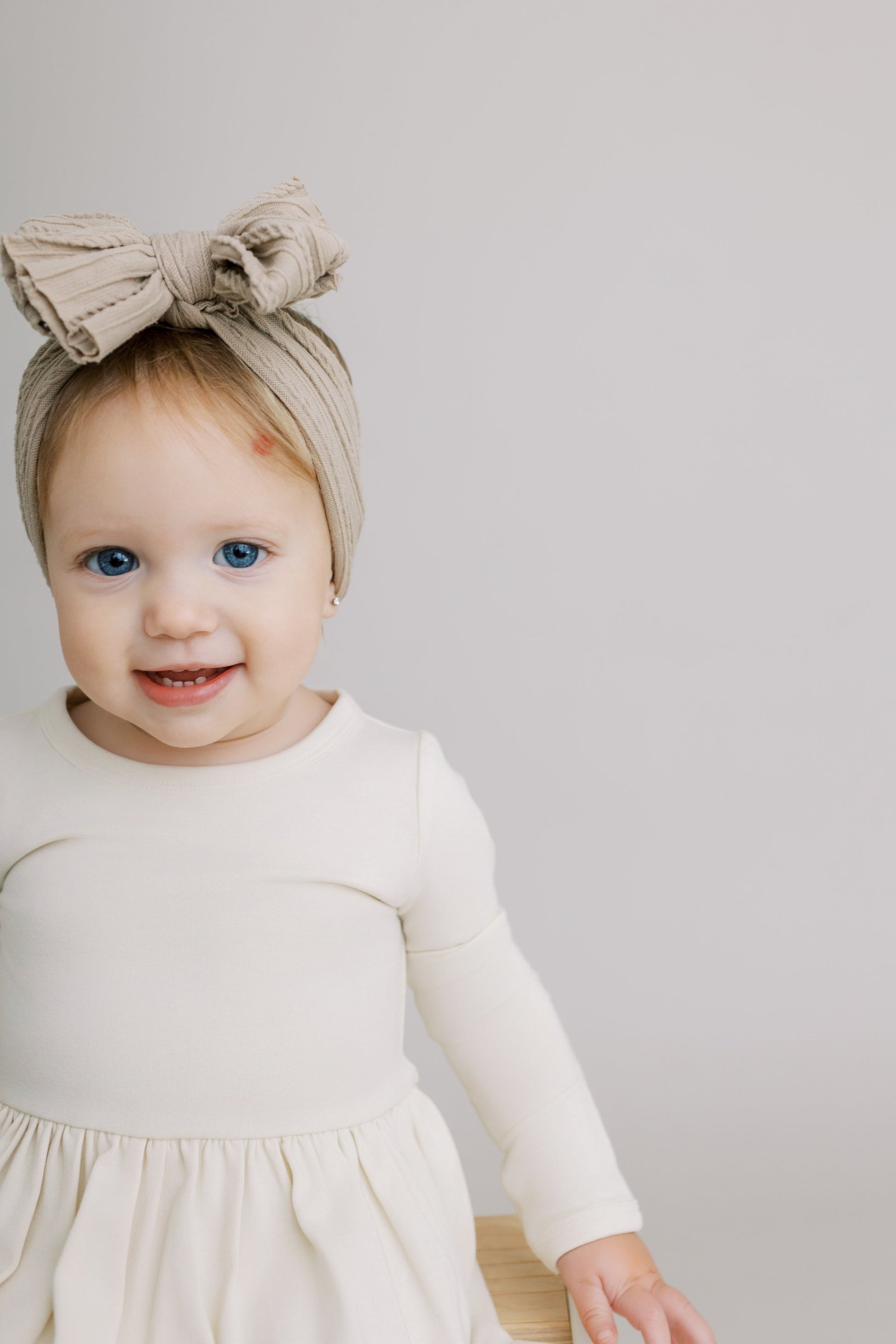 Child in soft everyday clothing